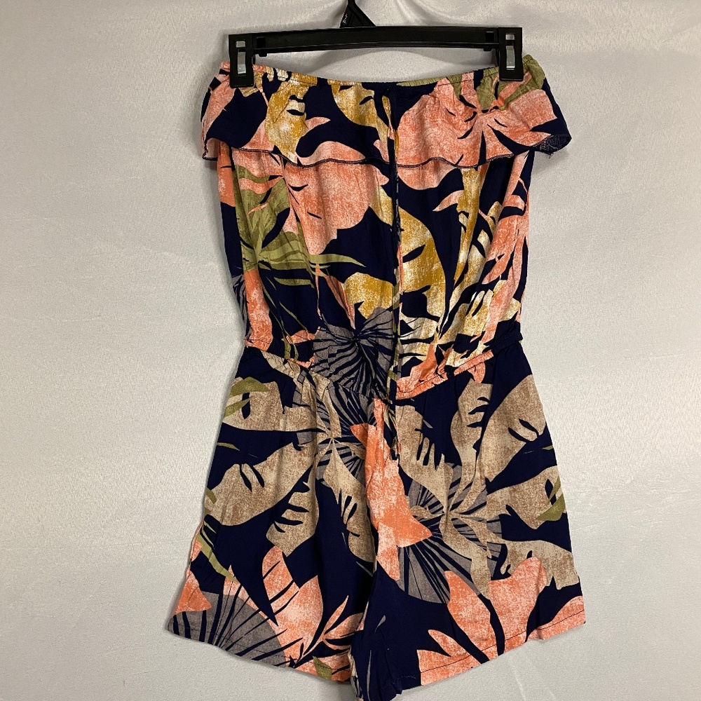 Raya Sun Ruffle Tube Romper Shorts NWT Key Largo Size Small